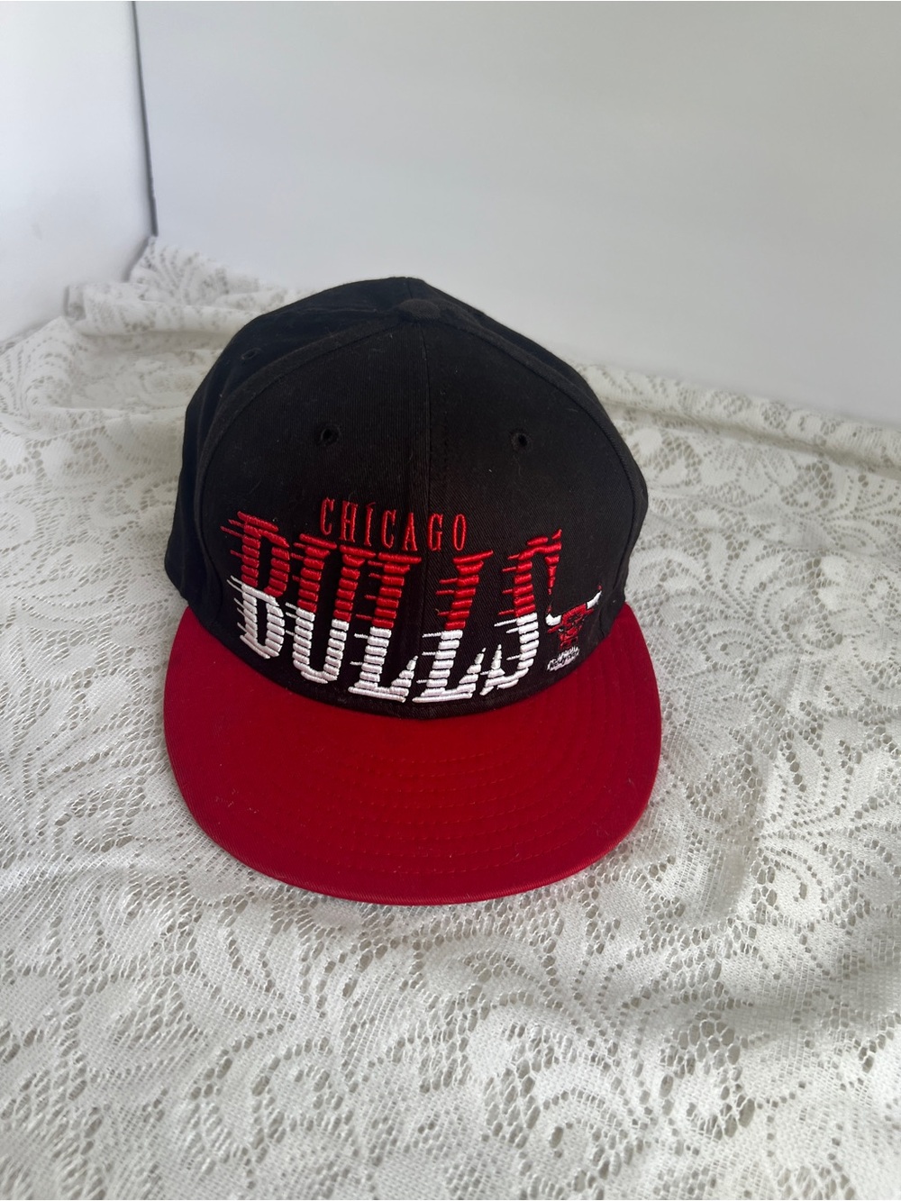 New Era 9FIFTY Black & Red Snapback Hat (Interior View)